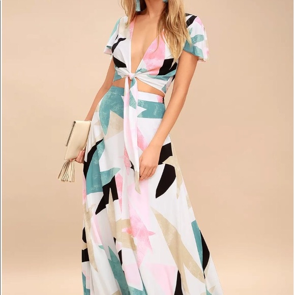 Lulus Dresses & Skirts - Lulus two piece color block set
